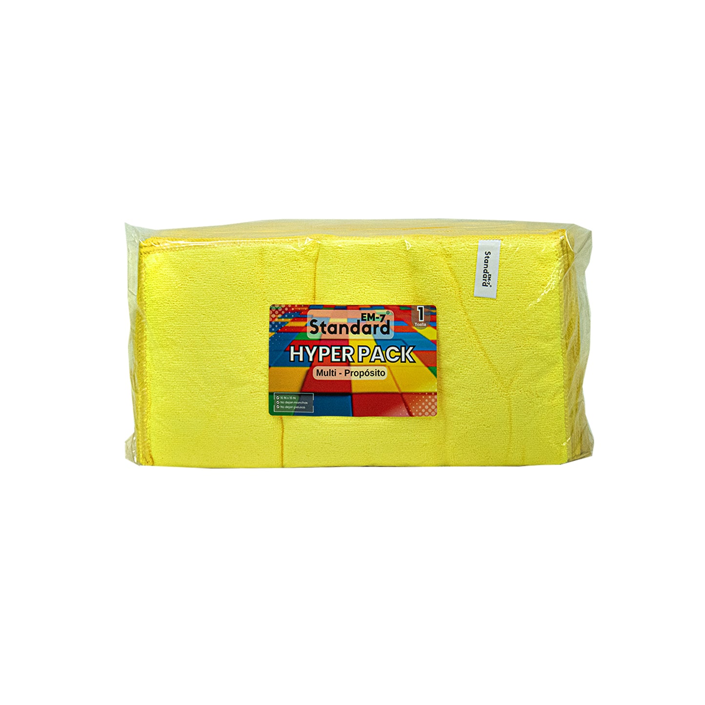 TOALLAS MICROFIBRAS AMARILLO 30 Unidades