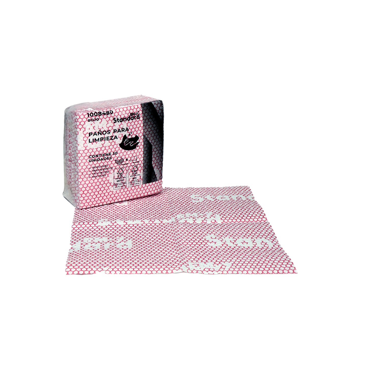 PAÑO PARA LIMPIEZA ROJO