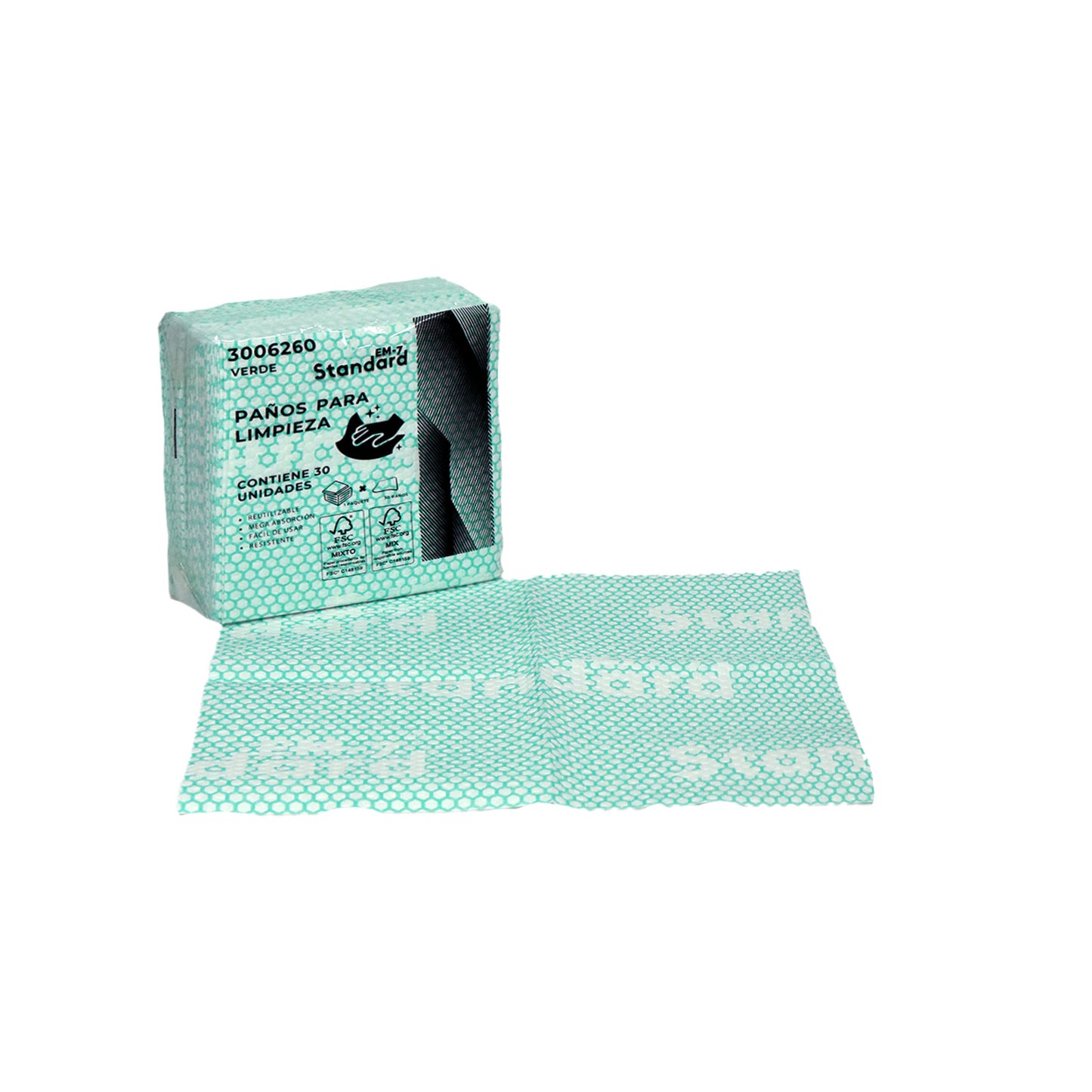 PAÑO PARA LIMPIEZA VERDE