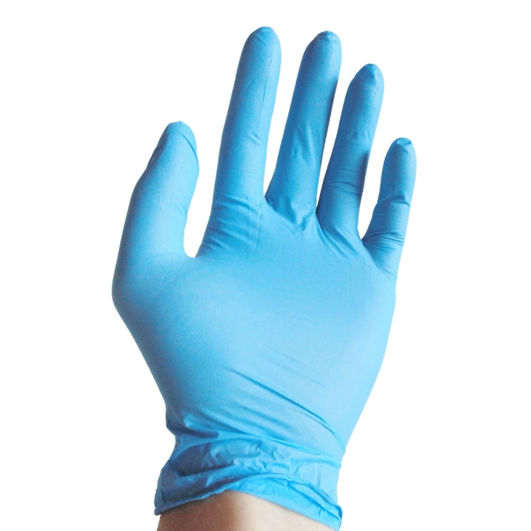 GUANTES NITRILO AZUL LARGE