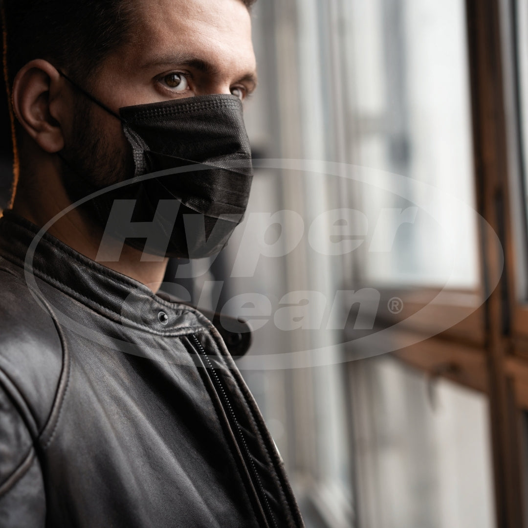 MASCARILLA TIPO MEDICO NEGRAS 50 UNIDADES