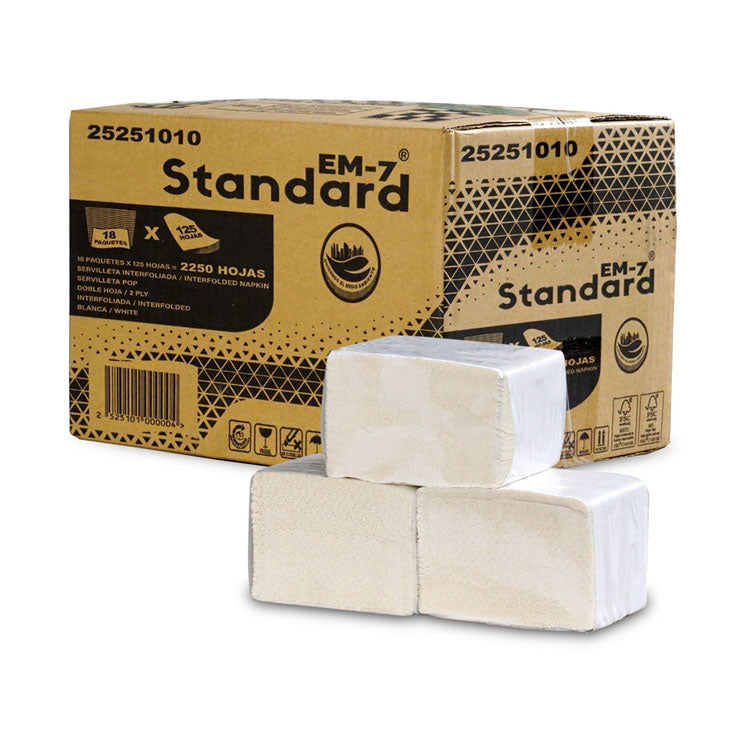 SERVILLETA INTER FOLIADA - NAPKIN- 18 PAQUETES X 125 HOJAS – Hyper