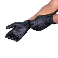 GUANTES VINYL NITRILO NEGRO MEDIUM
